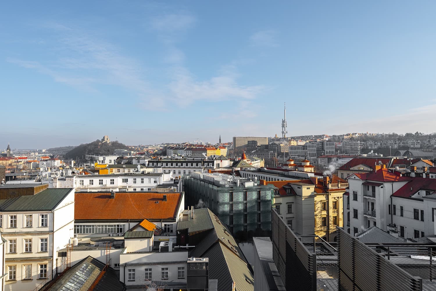 Výhled na panorama Prahy