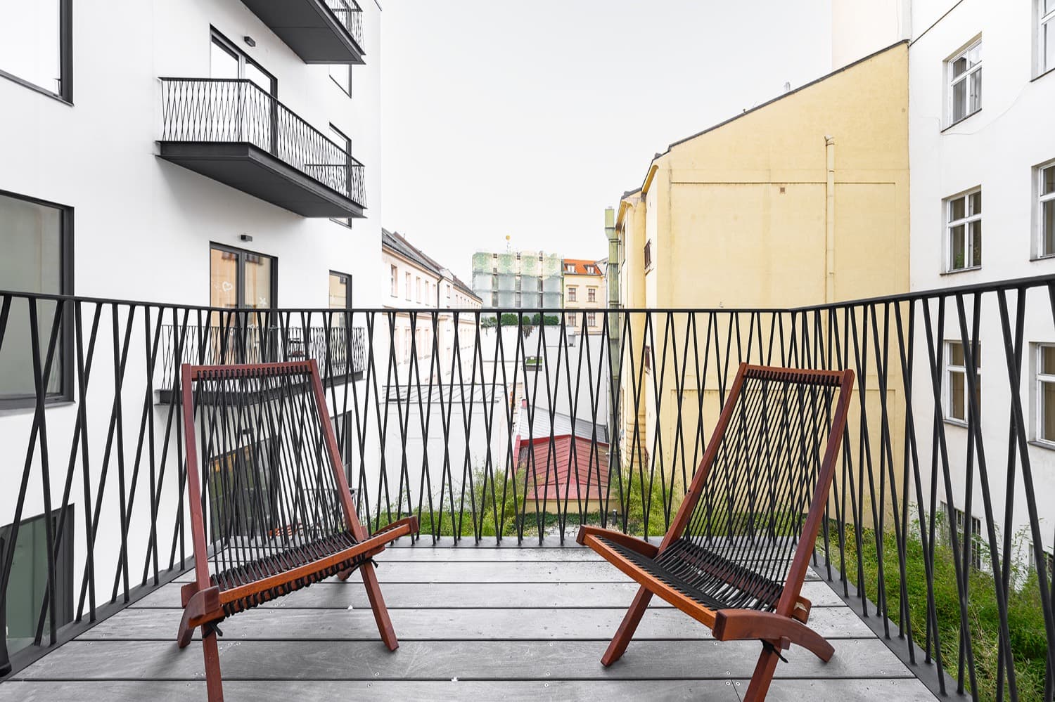 Balkon s posezením